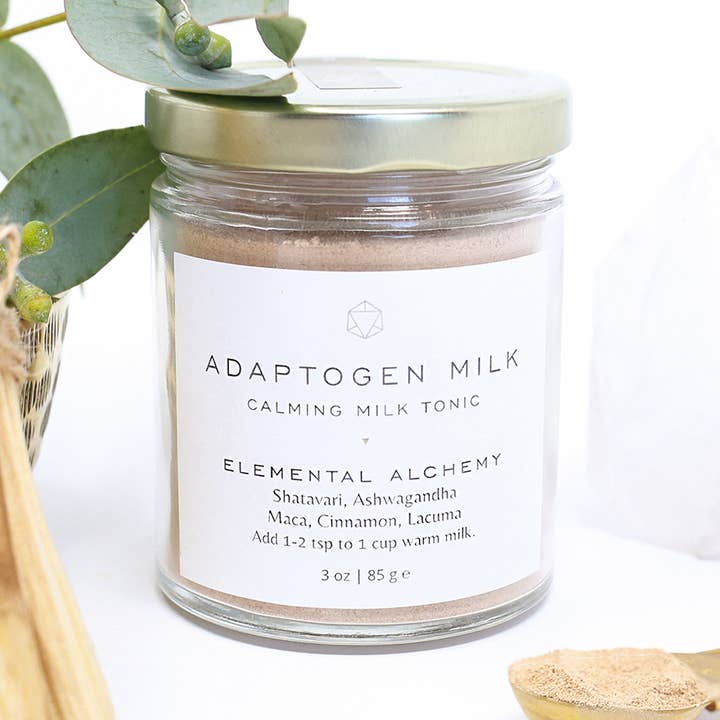 Adaptogen Milk: Calming Milk Tonic for wholesale by Elemental Alchemy