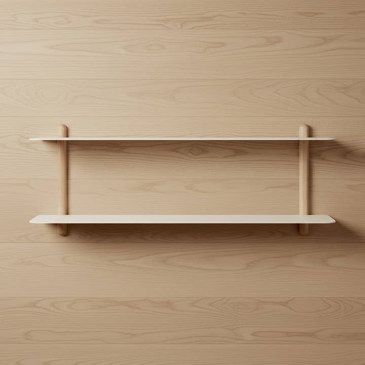 NIVO Shelf Small F - light oak/ white for wholesale by Studio Nordhaven