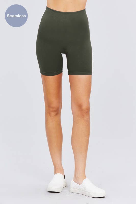 Active Basic | Active USA - Wholesale Korte sportbroek - Dames - Naadloze korte legging met tailleband12