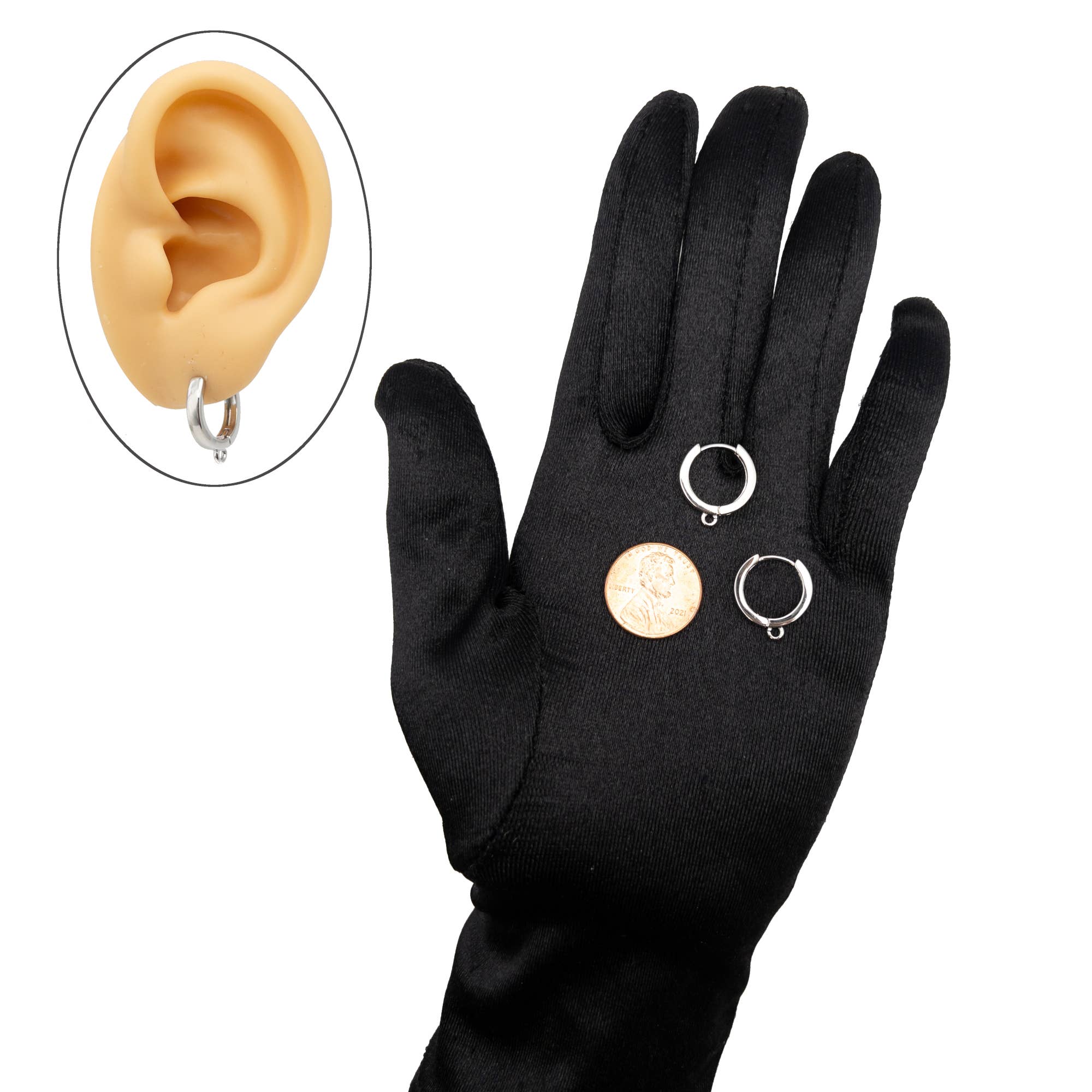 UBNY Collection - Wholesale Huggie Earrings - Hoop Earring Findings • Nickel-free• Long-lasting Gold Color1