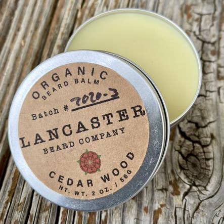 Lancaster Beard Company - Wholesale Beard Styling Product - Cedar Wood Organic Beard Balm