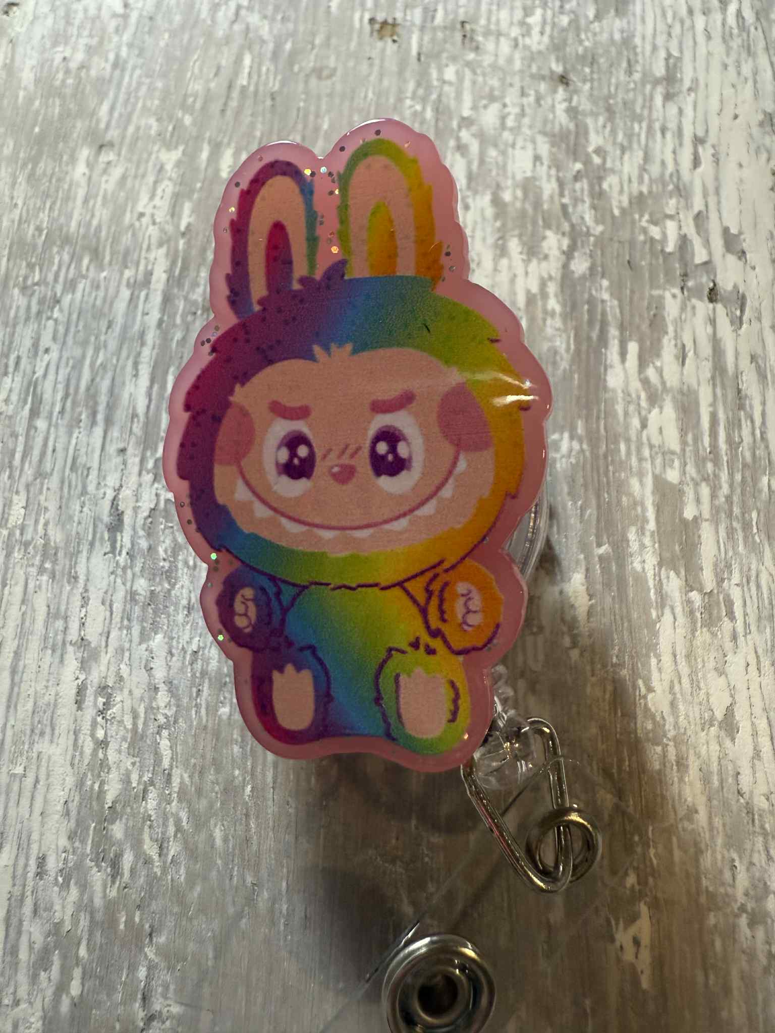 The Wild Poppy – wholesale Badge accessory – Women's –  Badge Reel Rainbow Labubu  0