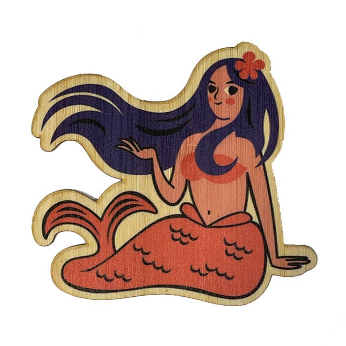 Hawaii Mermaid for wholesale by Bamboo Wood Stickers