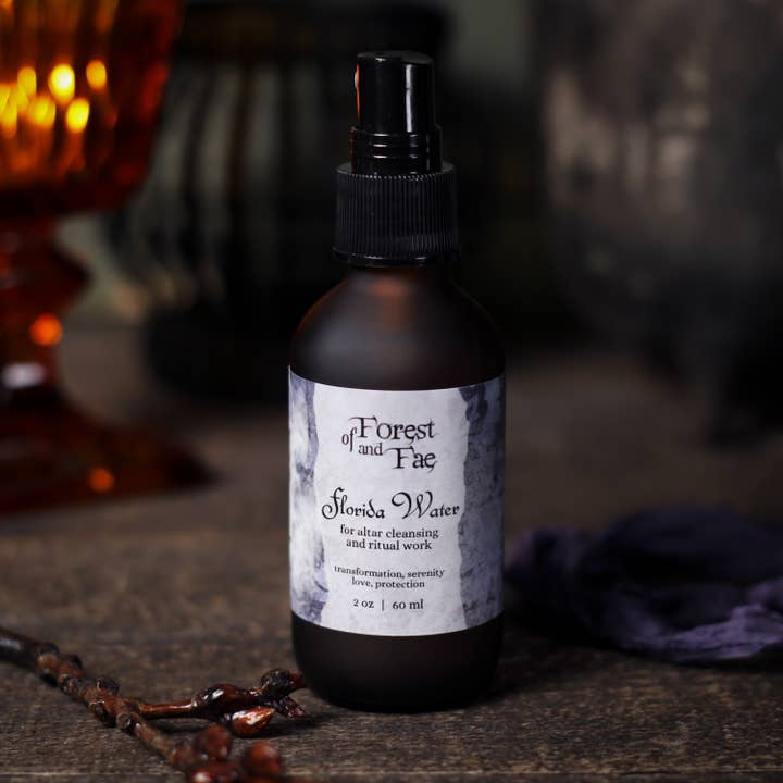 Botanical Florida Water • Crystal Infused • Witchcraft for wholesale by of Forest and Fae