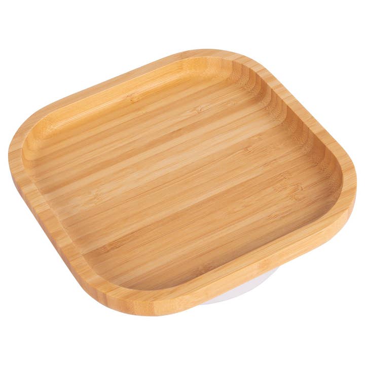 Rinkit Pty Ltd - Wholesale Dinner plate – Kids & Baby - Tiny Dining Children's Bamboo Suction Square Plate16