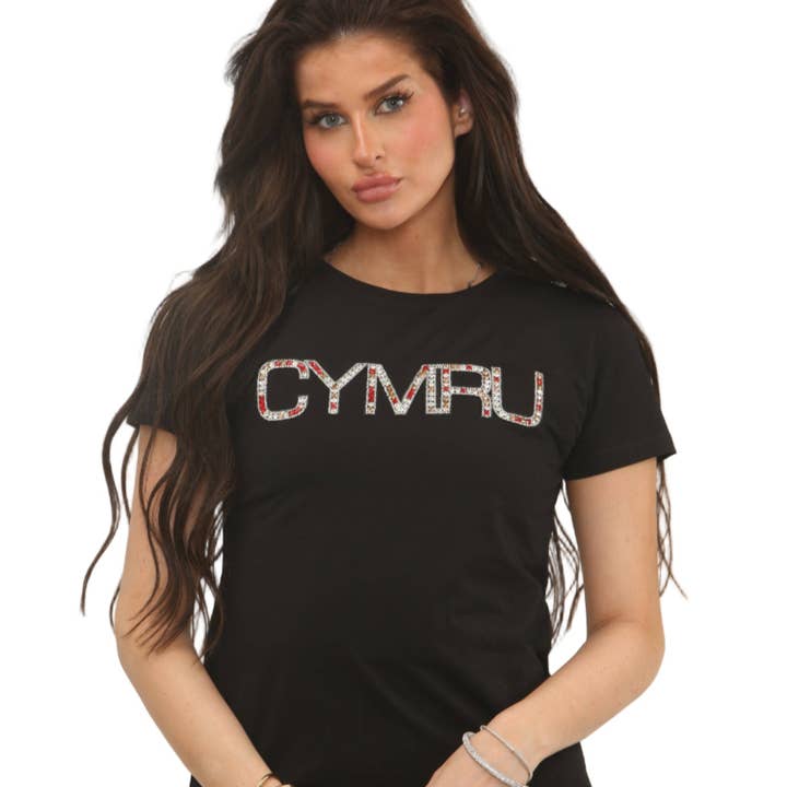 Ladies Diamonte Skinni T-Shirt for wholesale by MANAV