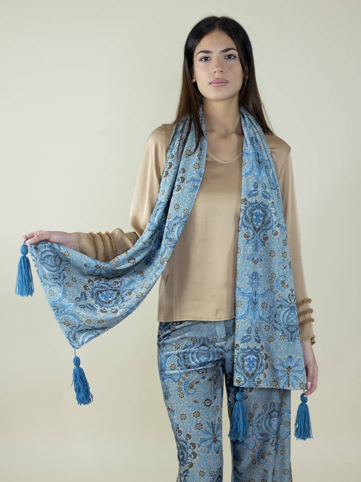 Morris barok mønster fløjlssjal for engroshandel hos La Vie En Rose - C.I.D.A. s.r.l.