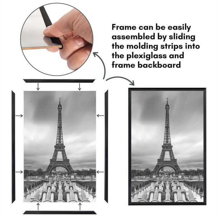 Americanflat - Wholesale Picture Frame - 3 Pack Lightweight Poster Frames63