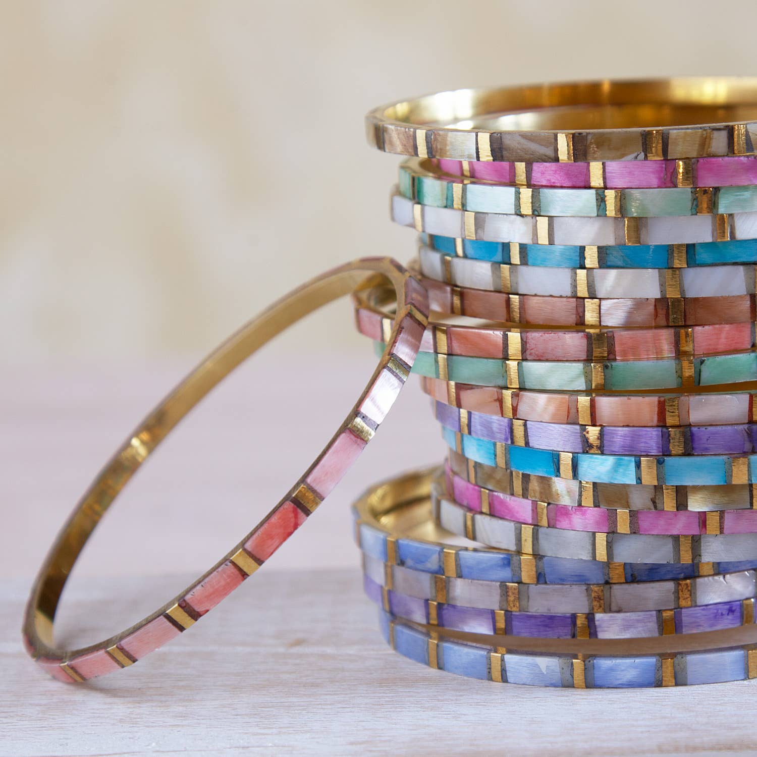 Ten Thousand Villages - Wholesale Bangle Bracelet - Brass Bollywood Bangles1