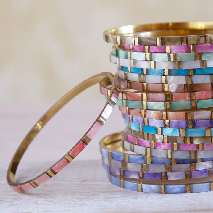 Ten Thousand Villages - Wholesale Bangle Bracelet - Brass Bollywood Bangles1