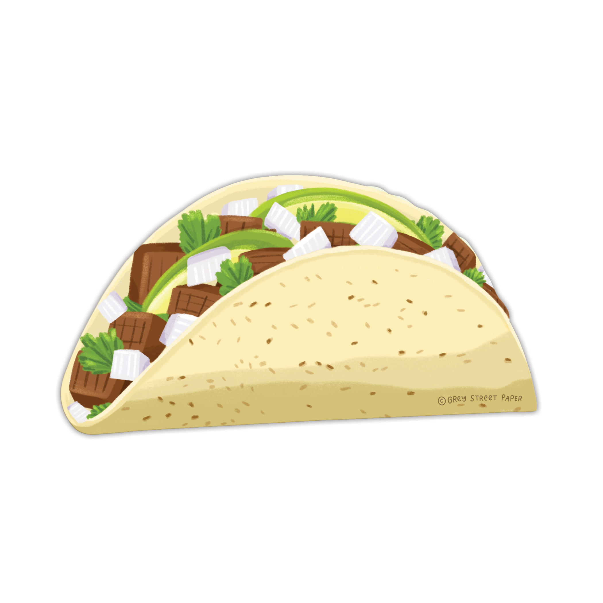 Grey Street Paper - Vendita all'ingrosso Segnalibro - Segnalibro Taco Die-Cut3