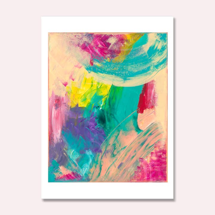 Carte de vœux abstraite - Dreamland pour la vente par Crystal Wreden Art