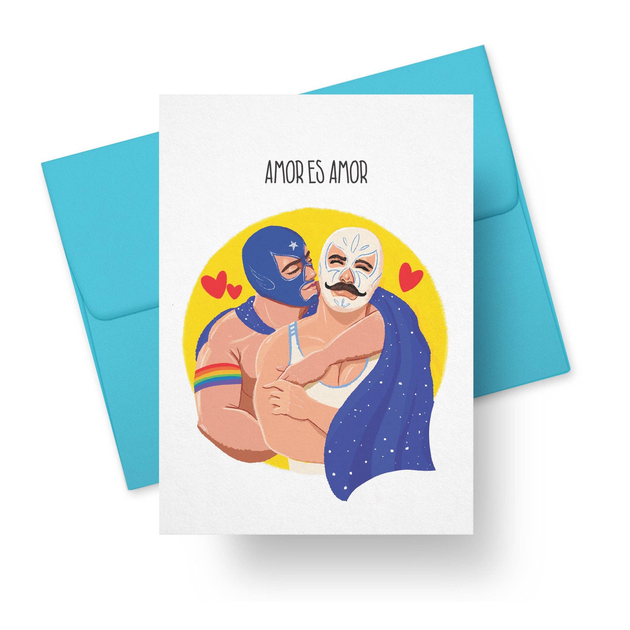 Paper Tacos® - Wholesale Love Card - Luchador Love – Amor es Amor0