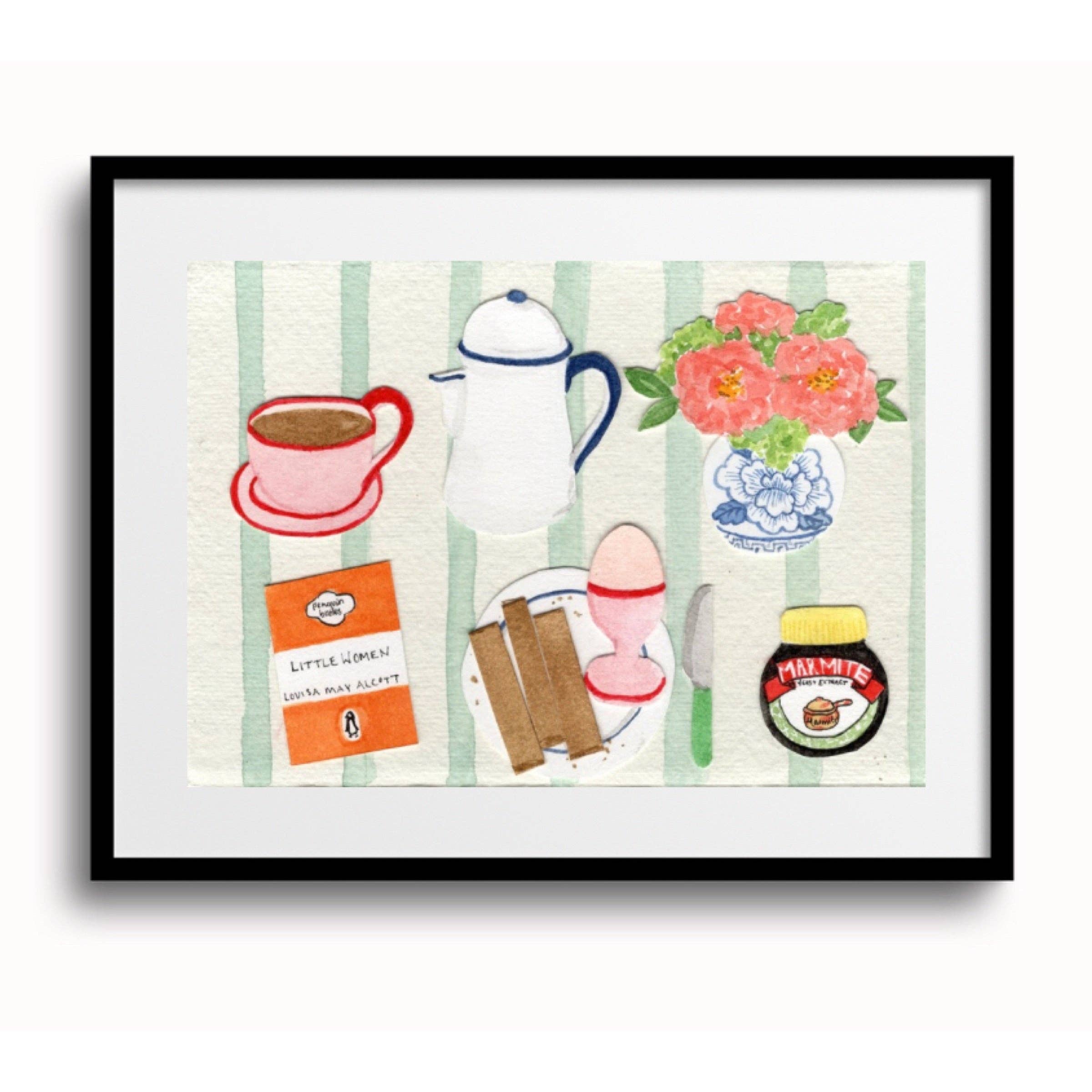 Mimi Dickson - Wholesale Art Print - Large Peonies Print (A4)3