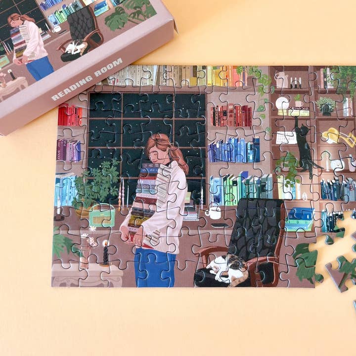 Piecely Puzzles - Wholesale Puzzle - Adult - Mini-Puzzle Reading Room, 99 pieces1