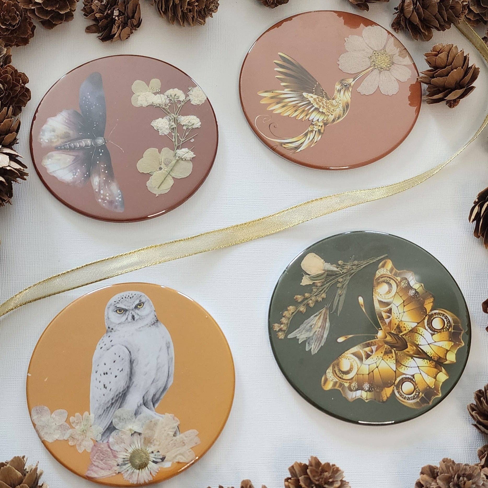 Love, Alex Co. - Wholesale Coasters - Gilded Wings Coaster Set2