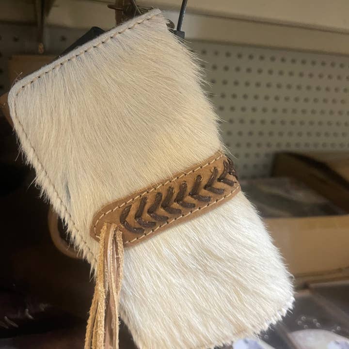 Broads Market - Venta al por mayor Bolso muñequera - Cartera muñequera de piel de vaca trenzada2