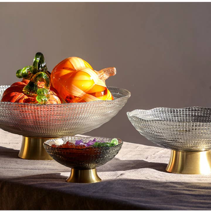 Obstschale mit Glasfuß, Salatschüssel, Rührschüssel für den Großhandel von Noah Decoration