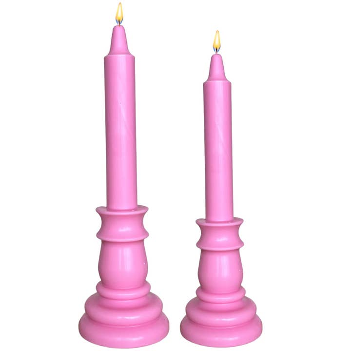 NÉOS CANDLESTUDIO – wholesale Tapered candle/candlestick – Candela Candles - Rose Pink