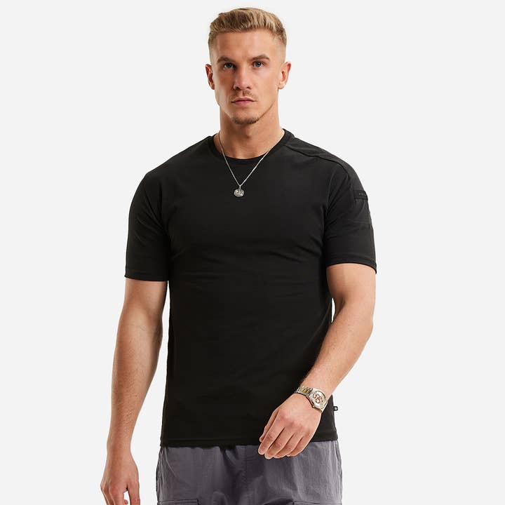 Navas T-Shirt - Cobalt Color with B Monogram Logo for wholesale by Bee Inspired Clothing