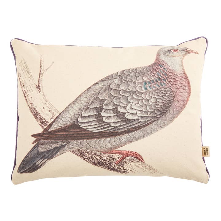 Klippedue vintage lærredspude 12"x16" | Sirens sang for engroshandel hos Siren Song