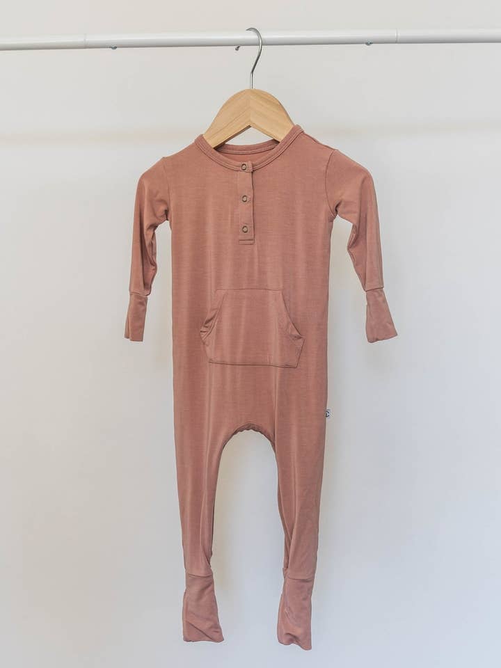 Long Sleeve Romper - Canyon Clay for wholesale by Jettson Cole LLC