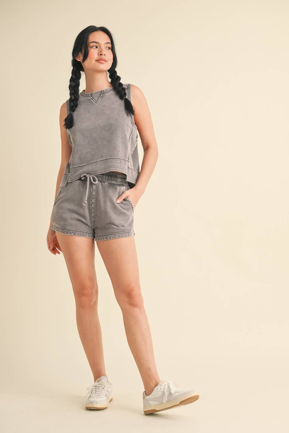 KIMBERLY C - Wholesale Shorts - Women's - Mineral Wash Shorts15