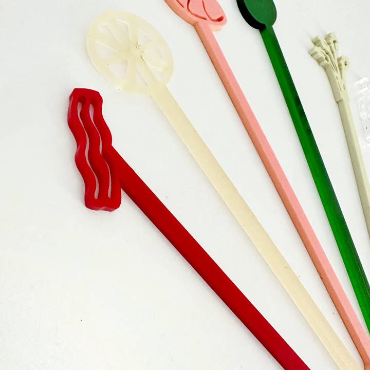 Lucky Lemon Paper Co. - Wholesale Drink Stirrer - Bloody Mary Stir Stick Set1