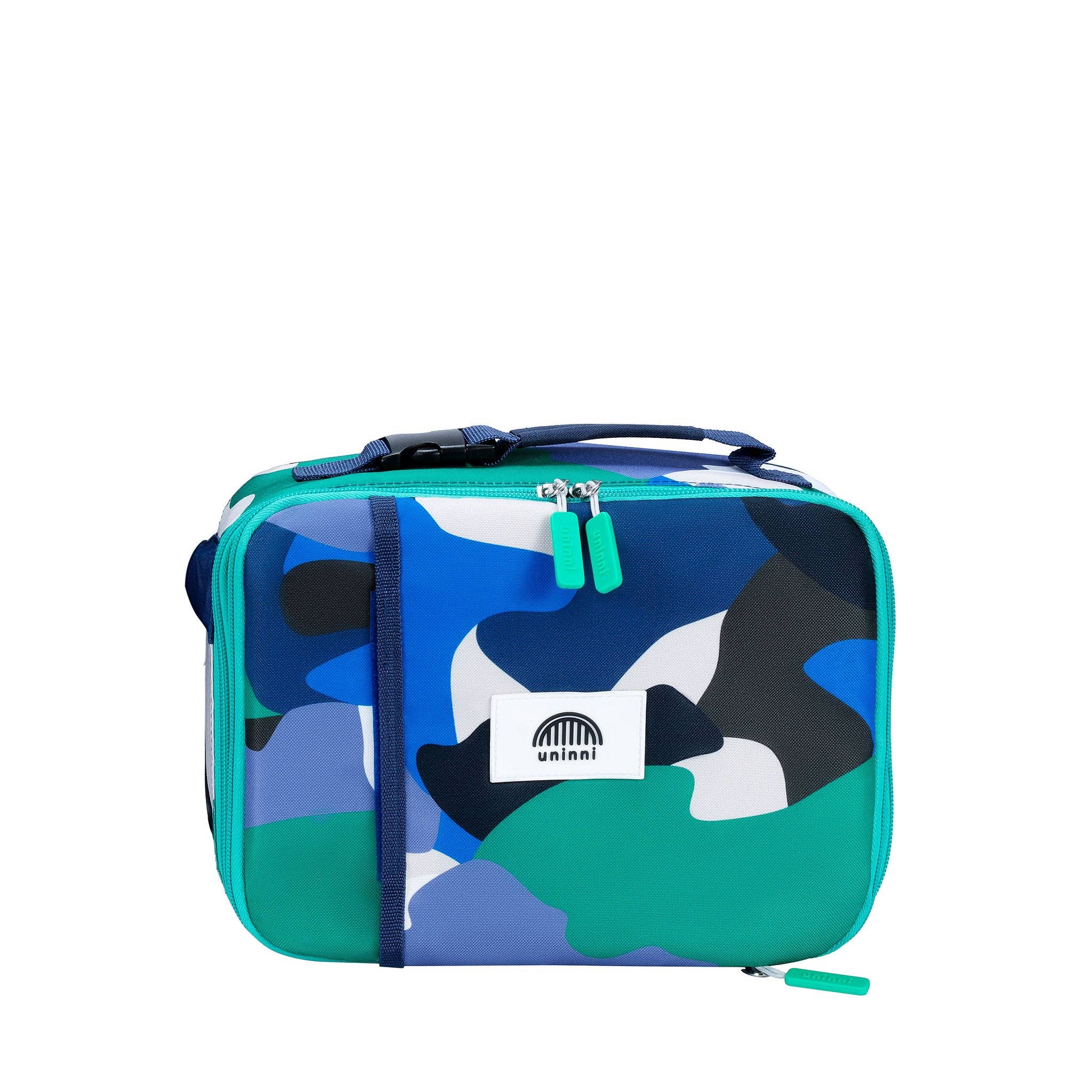 Ellis Lunch Bag - Camo Kid Blue/ Green for wholesale on Faire1