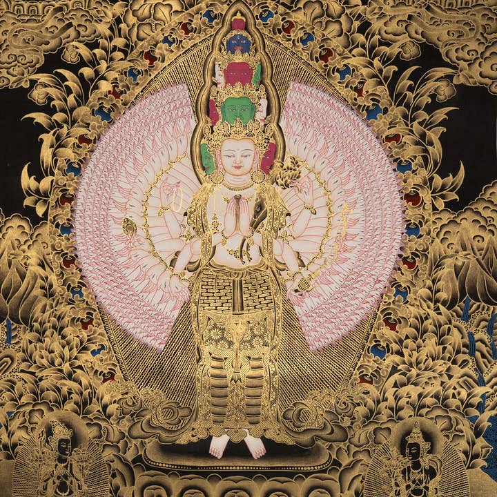 Lucky Thanka - Wholesale Painting/drawing - 1000-Armed Chenrezig Thangka