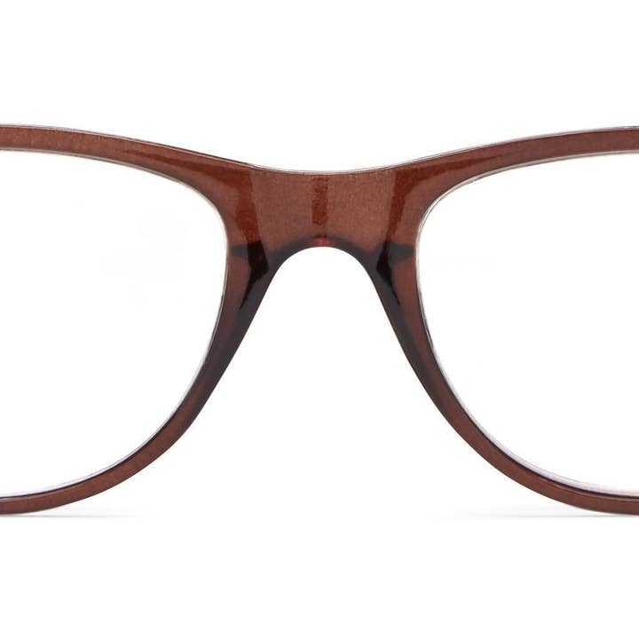 Bruges Matte Crystal Brown Eyeglasses with Dog Paw Pattern for wholesale by Studio by icu eyewear