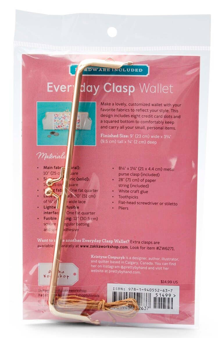 Zakka Workshop – Carteira - Mulher por atacado – Carteira de fecho todos os dias (#ZW2637)1