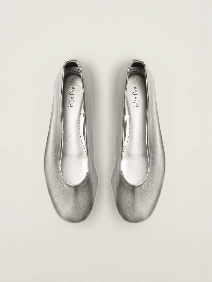 Margot Flats — Silver — Classic for wholesale by Idee Fixe