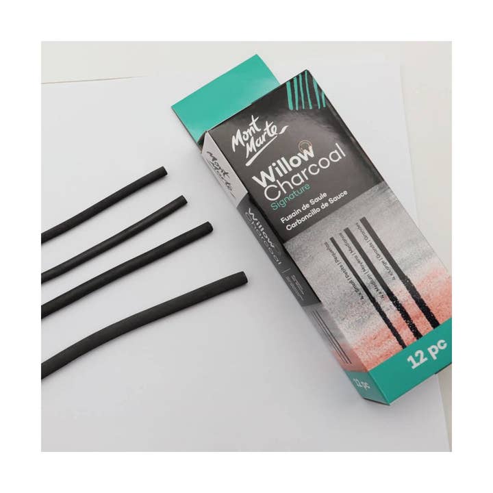 Mont Marte Usa, Inc. - Wholesale Paint/Wax Brush - Willow Charcoal Signature 12pc1