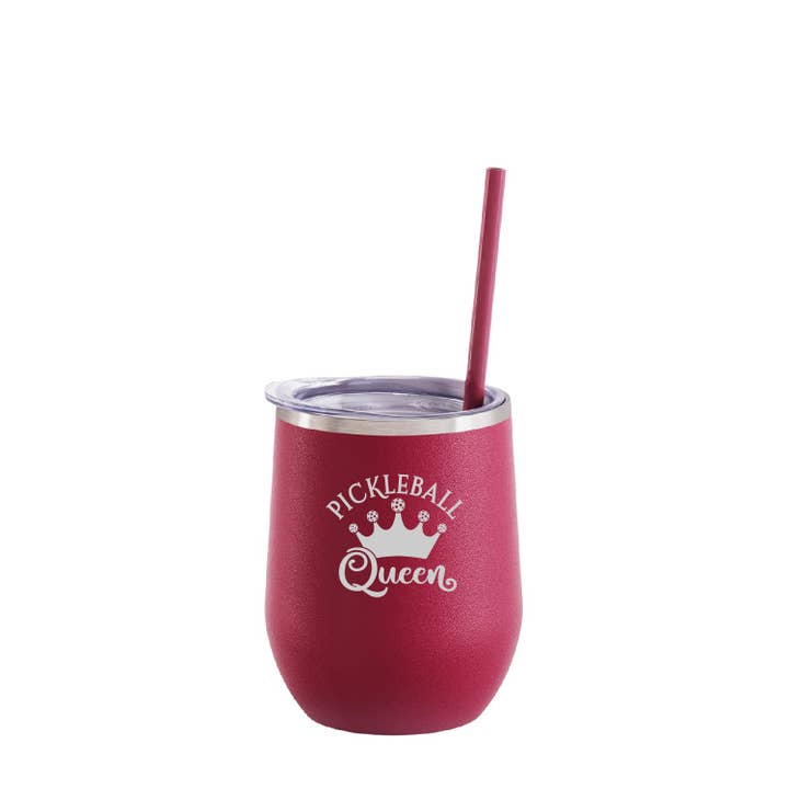 Pickleball Crown Queen | 12oz Wine Tumbler for wholesale by Vismark