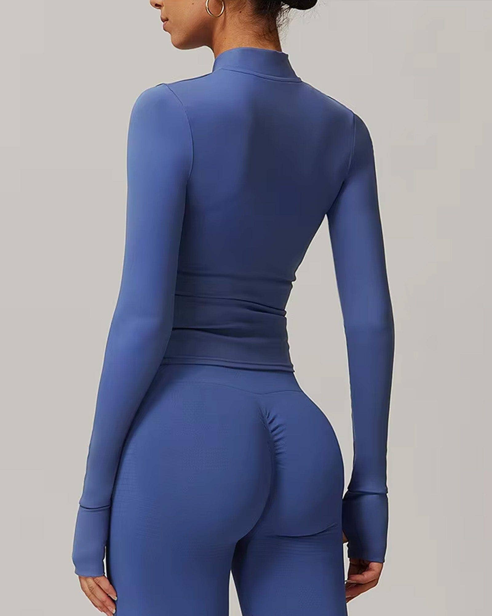 lilyandlaceboutique - Wholesale Trainingsjack - Dames - Gegraveerd naadloos sportjack5