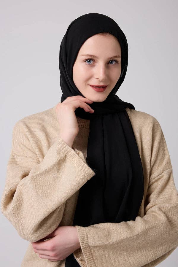 Akoya Hijabs - Vendita all'ingrosso Hijab - Donna - Hijab Istantaneo 2 in 1 in Chiffon con Copertura Completa9