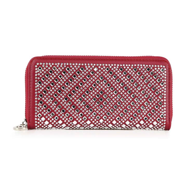 Handbag Express – wholesale Wallet – Women's – Unique Rhinestone Design Accordion Wallet5