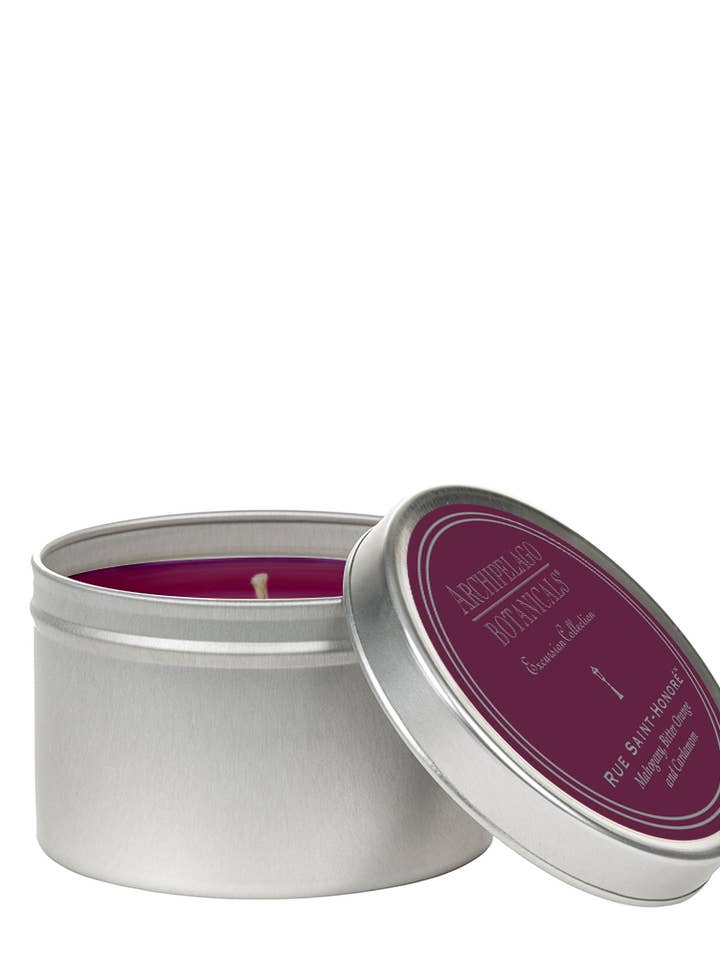 Rue Saint Honore Tin Candle for wholesale by Archipelago Fragrences