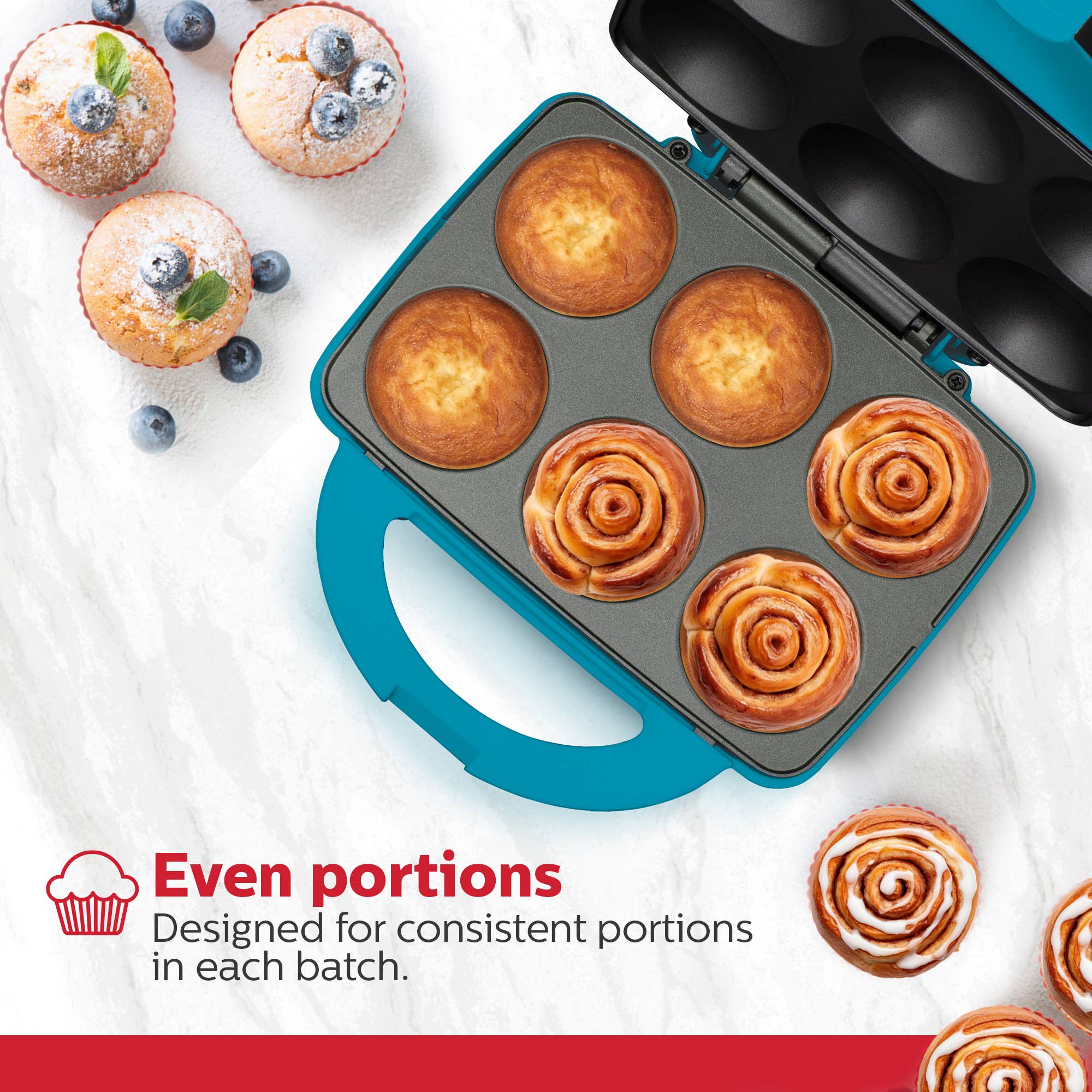 Holstein Housewares - Wholesale Kitchen Appliance - Holstein Housewares Cupcake Maker 6 Full Size Muffins22