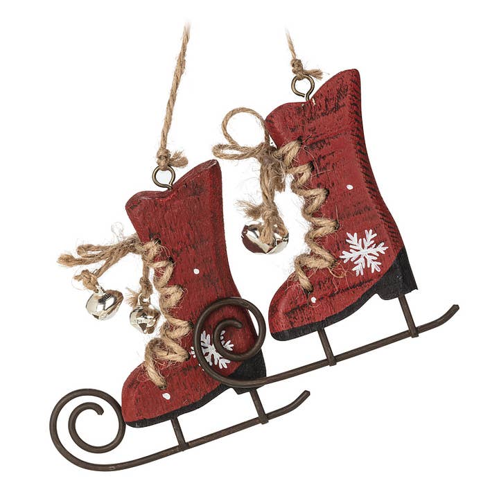 Abbott - Wholesale Ornament - Rustic Skates Ornament1