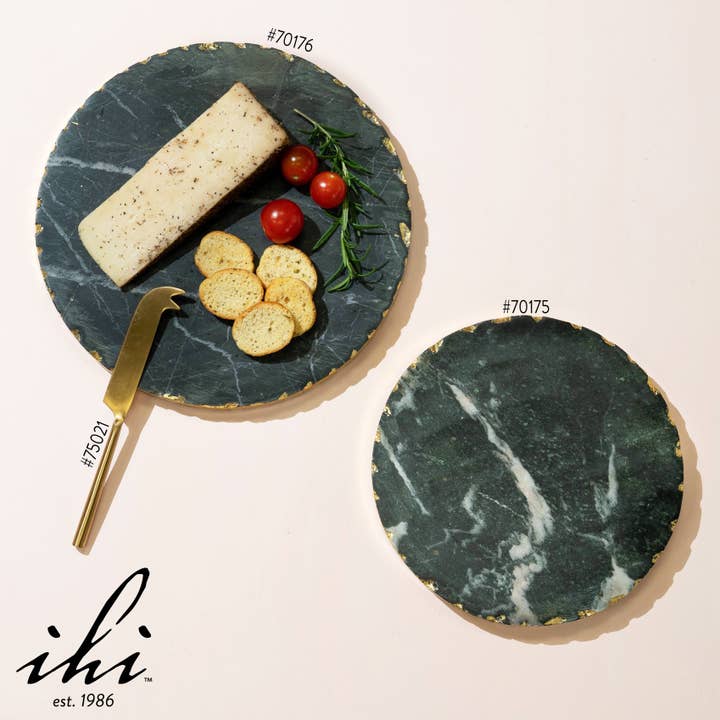 India Handicrafts Inc - Wholesale Trivet - Black Marble Trivet with Gold Edge5