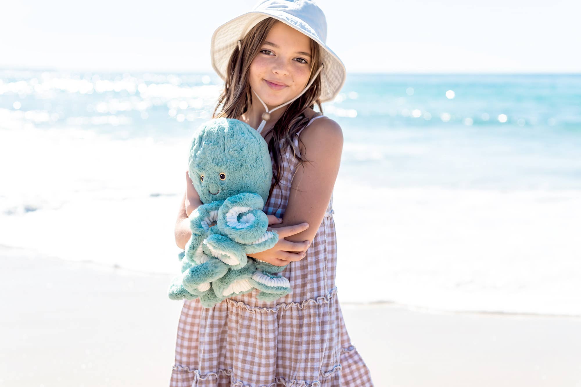 OB Designs - Vente Peluche – enfant et bébé - Peluche Reef Octopus Blue 15 po/38 cm4