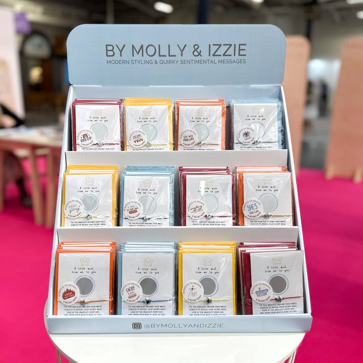 Braccialetto Hidden Message Mini Wish con supporto a pieno carico per la vendita all'ingrosso da parte di by Molly&Izzie