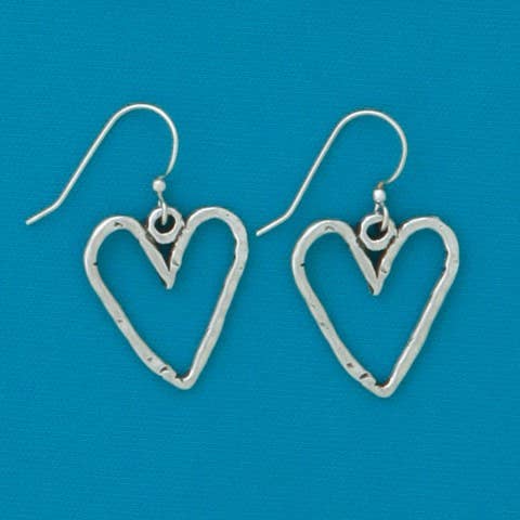 Heart Wire Earrings for wholesale by Basic Spirit
