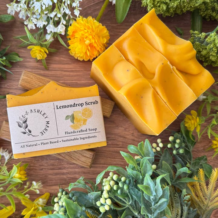 Ashley Marie Soap - Wholesale Bar Soap - Lemondrop Handmade Soap Bar | Citrus Artisan Soap2