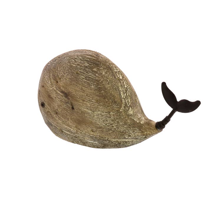 HomArt - Wholesale Decorative Tabletop Object - Kelso Whale, Wood