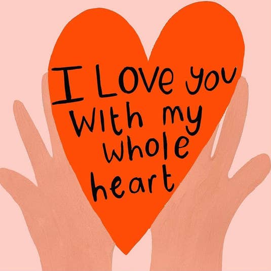 I Love You With My Whole Heart Art Print for wholesale by yaya studio