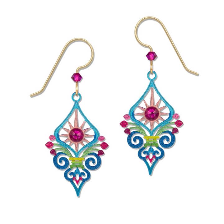 Left Hand Studios - Wholesale Dangle Earrings - Colorful Deco Shape