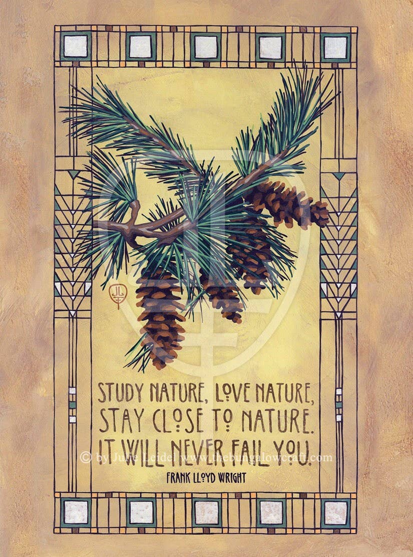 The Bungalow Craft - Wholesale Art Print - Frank Lloyd Wright - Nature1